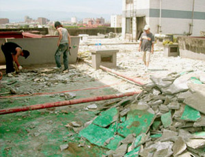 新竹防水抓漏-屋頂漏水處理施工照片